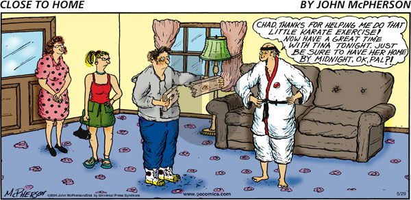 Close to Home on Sunday May 29, 2011 Comic Strip