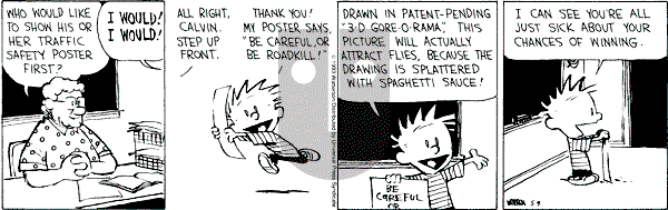 Calvin and Hobbes - Tuesday May 4, 1993 Comic Strip