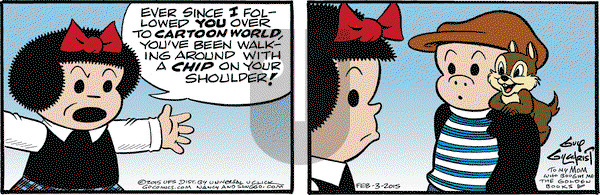 Nancy on Tuesday February 3, 2015 Comic Strip