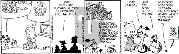 Over the Hedge on Monday December 4, 2000 Comic Strip