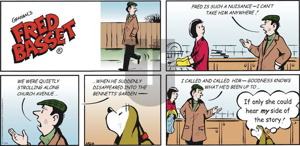 Fred Basset on Sunday February 23, 2020 Comic Strip