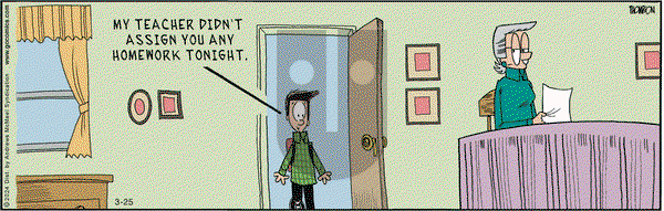 Grand Avenue on Monday March 25, 2024 Comic Strip