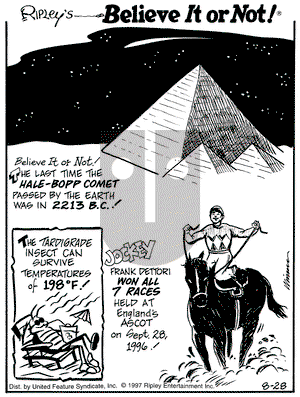 Ripley's Believe It or Not on Thursday August 28, 1997 Comic Strip
