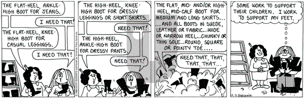 Cathy Classics on Thursday December 3, 1998 Comic Strip