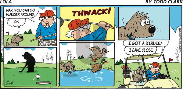 Lola on Sunday March 8, 2015 Comic Strip