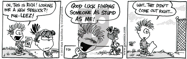 Heart of the City on Friday September 20, 2013 Comic Strip
