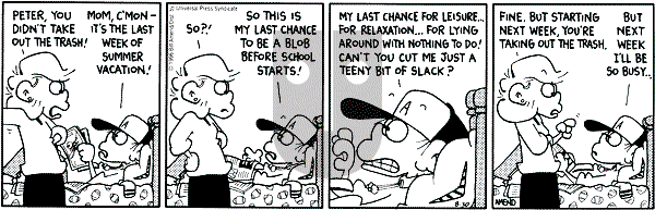 FoxTrot on Friday August 30, 1996 Comic Strip