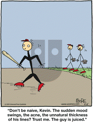 In the Bleachers on Wednesday May 4, 2005 Comic Strip