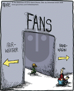 In the Bleachers on Monday September 28, 2015 Comic Strip