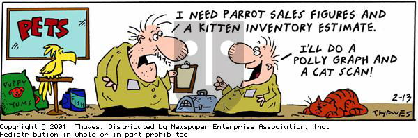 Frank and Ernest on Tuesday February 13, 2001 Comic Strip