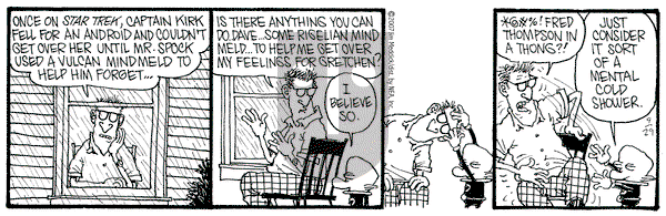 Monty on Saturday September 29, 2007 Comic Strip