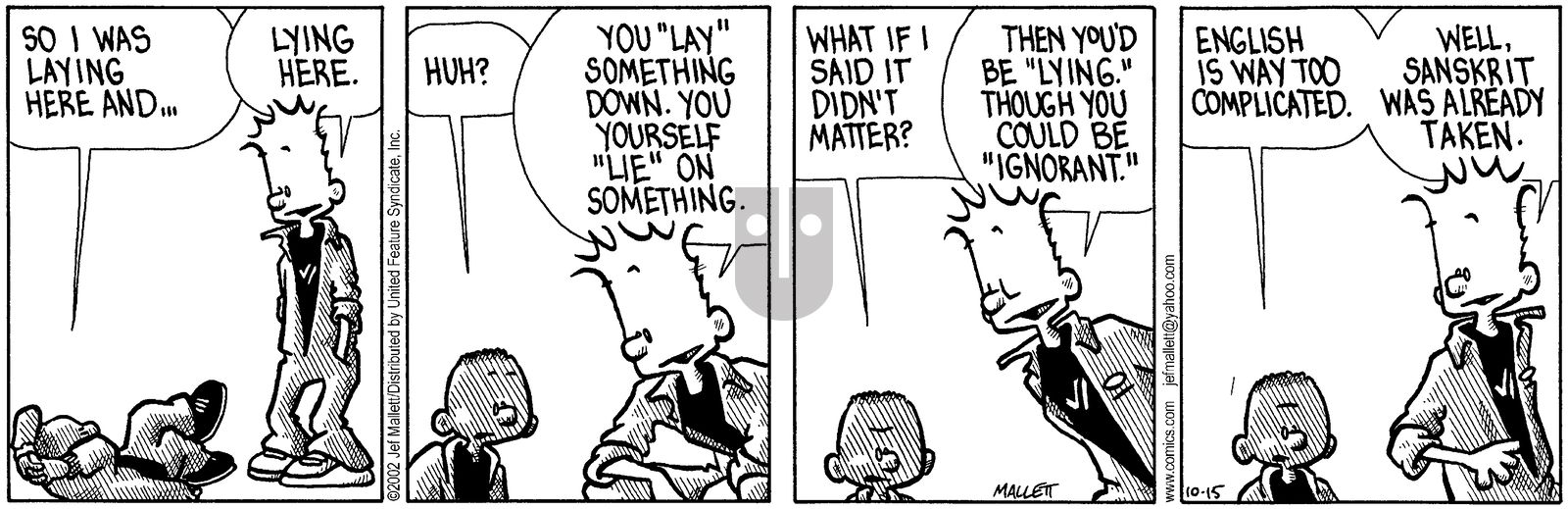 Frazz - Tuesday October 15, 2002 Comic Strip