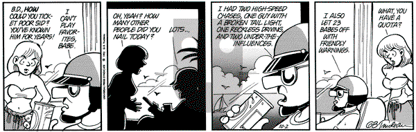 Doonesbury on Friday October 2, 1992 Comic Strip