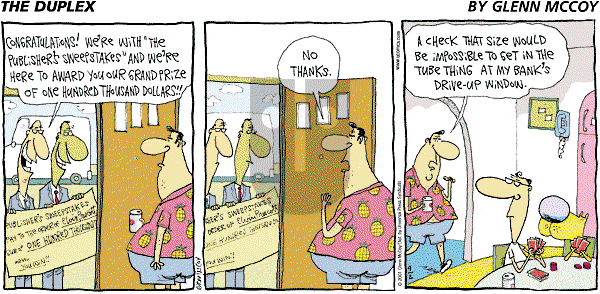 The Duplex on Monday December 17, 2001 Comic Strip