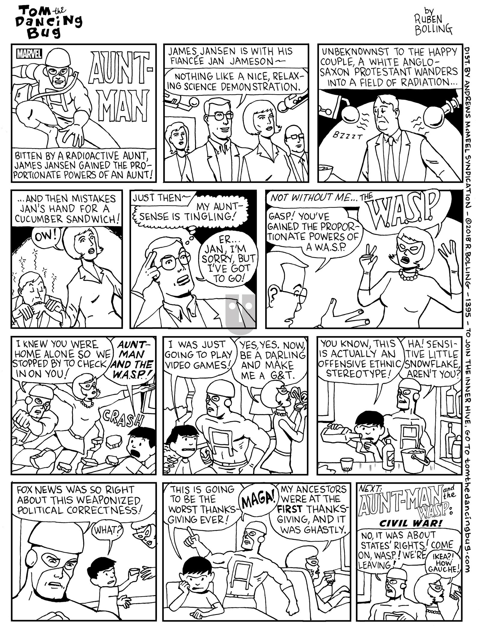 Tom the Dancing Bug - Monday July 2, 2018 Comic Strip