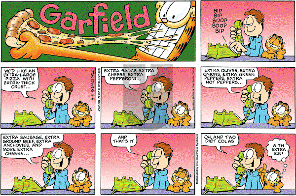 Garfield on Sunday November 4, 2007 Comic Strip