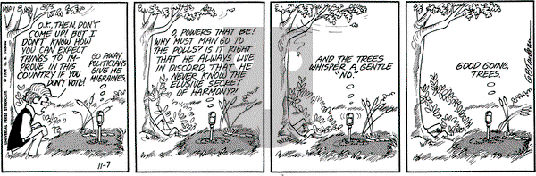 Doonesbury on Tuesday November 7, 1972 Comic Strip