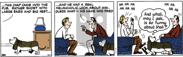 Fred Basset - Friday January 16, 2004 Comic Strip