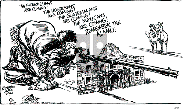 Pat Oliphant - Wednesday March 19, 1986 Comic Strip