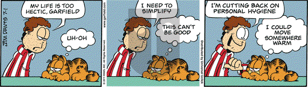 Garfield on Friday July 1, 2011 Comic Strip