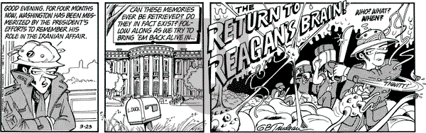 Doonesbury - Monday March 23, 1987 Comic Strip