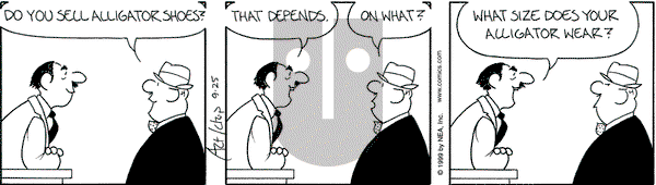 The Born Loser on Saturday September 25, 1999 Comic Strip