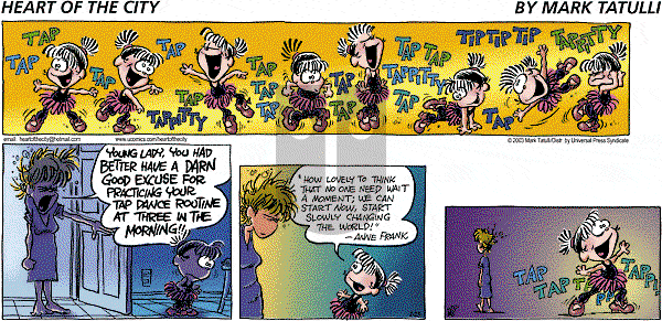 Heart of the City on Sunday February 23, 2003 Comic Strip