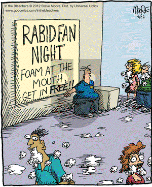 In the Bleachers - Friday April 27, 2012 Comic Strip