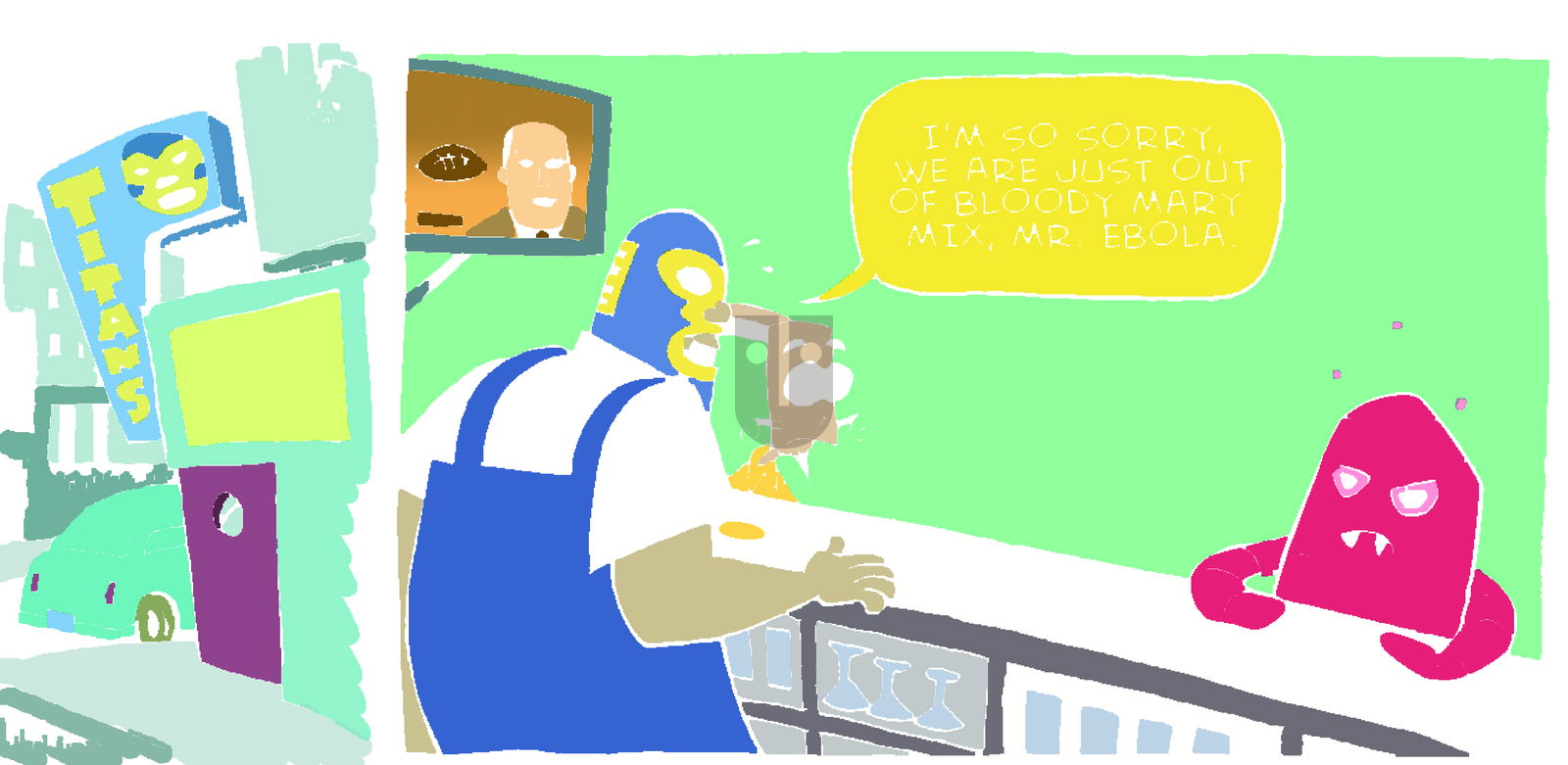 La Cucaracha on Sunday December 7, 2014 Comic Strip