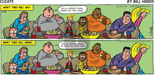 Cleats on Sunday December 30, 2007 Comic Strip