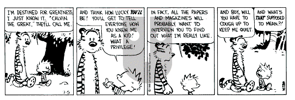 Calvin and Hobbes - Wednesday July 5, 1989 Comic Strip