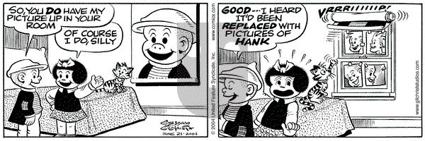 Nancy on Monday June 21, 2004 Comic Strip