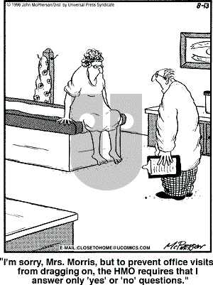 Close to Home - Monday August 13, 2001 Comic Strip