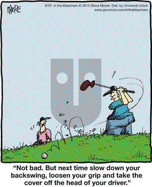 In the Bleachers on Tuesday August 25, 2015 Comic Strip