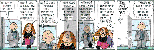 Cathy Classics on Tuesday September 18, 2001 Comic Strip