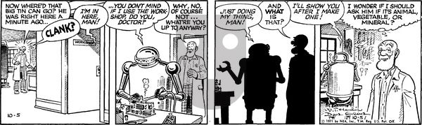 Alley Oop on Tuesday October 5, 1971 Comic Strip