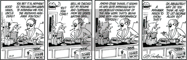 Doonesbury on Friday February 24, 1978 Comic Strip