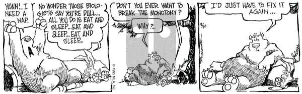The Grizzwells on Thursday August 10, 1995 Comic Strip
