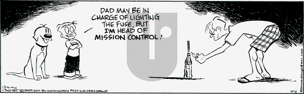 Red and Rover on Saturday July 4, 2009 Comic Strip