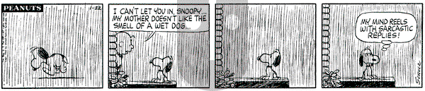 Peanuts - Tuesday January 22, 1963 Comic Strip