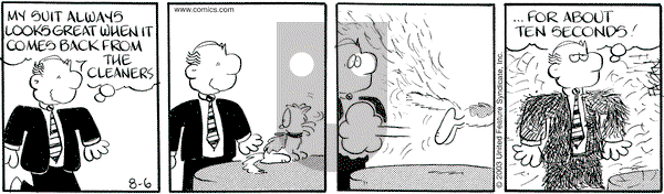 Drabble on Wednesday August 6, 2003 Comic Strip