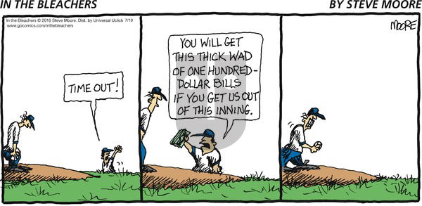 In the Bleachers on Sunday July 10, 2016 Comic Strip