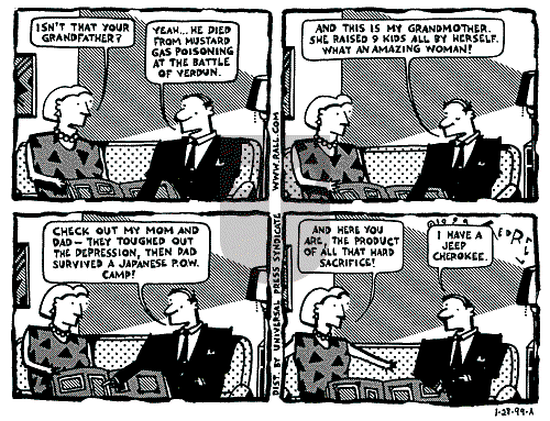 Ted Rall on Thursday January 28, 1999 Comic Strip