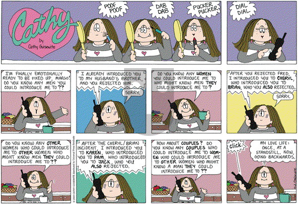 Cathy Classics on Saturday April 2, 2011 Comic Strip