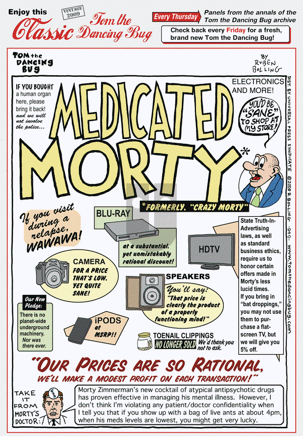Tom the Dancing Bug on Thursday June 19, 2014 Comic Strip