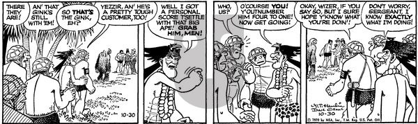 Alley Oop on Friday October 30, 1970 Comic Strip