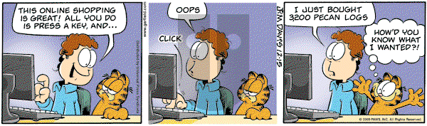 Garfield - Tuesday December 15, 2009 Comic Strip