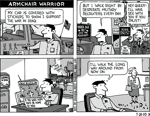 Ted Rall on Saturday July 30, 2005 Comic Strip