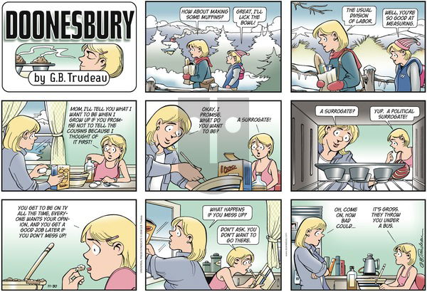 Doonesbury on Sunday November 30, 2008 Comic Strip