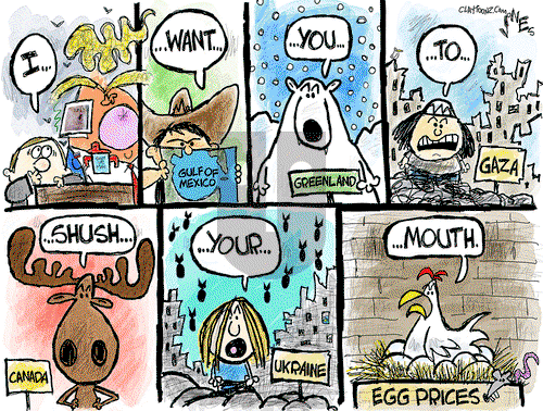 Clay Jones - Saturday February 15, 2025 Comic Strip